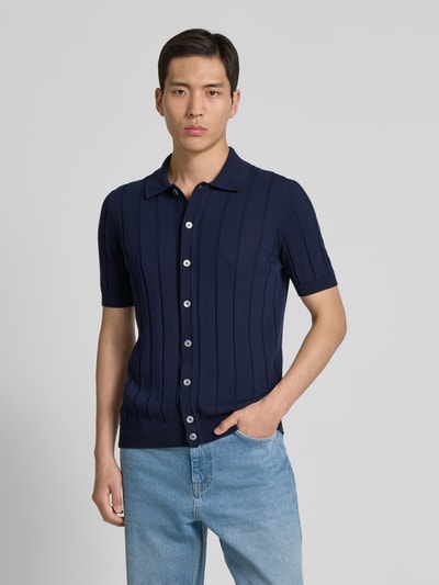 GRAN SASSO Vest met knoopsluiting Marineblauw - 4