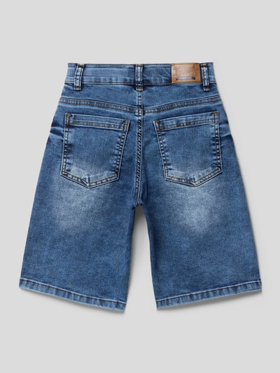 Blue Effect Relaxed Fit Jeansshorts mit rückseitigem Label-Patch Blau 3