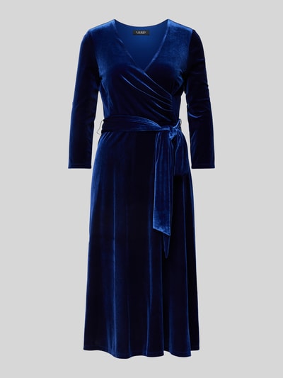 Lauren Ralph Lauren Knielanges Kleid mit 3/4-Arm Modell 'CARLYNA' Blau 1