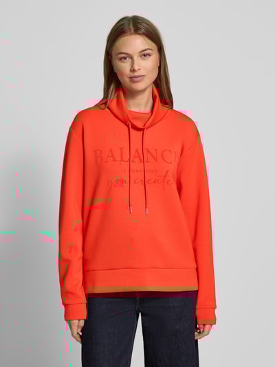 Christian Berg Woman Relaxed Fit Pullover mit Statement-Print Hellrot 4