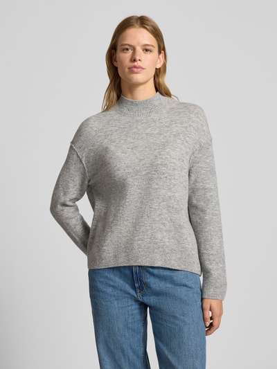 Marc O'Polo Denim Regular fit gebreide pullover van scheerwolmix  Lichtgrijs gemêleerd - 4