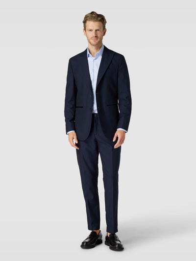 SELECTED HOMME Pantalon met structuurmotief, model 'RYDE' Marineblauw - 1