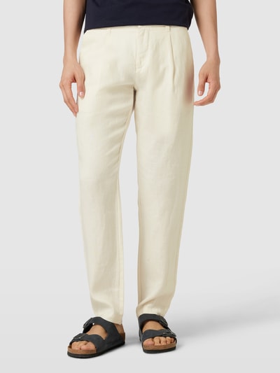 Marc O'Polo Leinenhose mit Eingrifftaschen Modell 'Osby' Offwhite 4