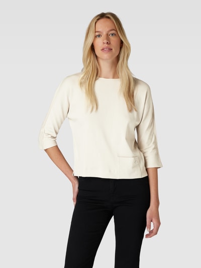 Marc Cain Longsleeve met ronde hals Zand - 4