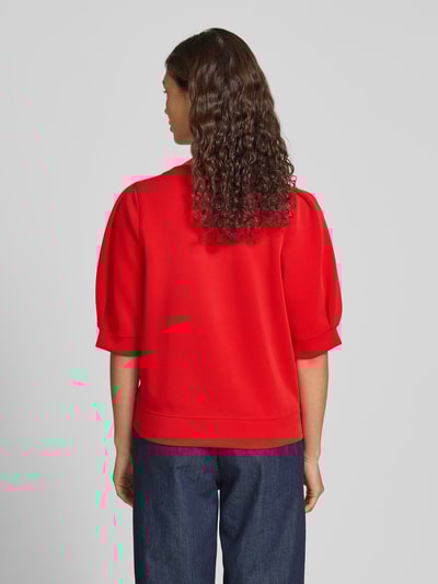 s.Oliver RED LABEL Regular fit sweatshirt van scuba Rood - 5