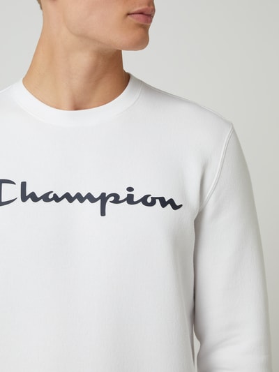 CHAMPION Comfort Fit Sweatshirt mit Logo  Weiss 3