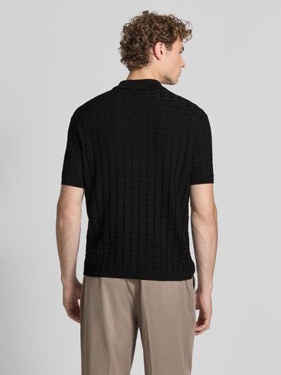 Armani Exchange Regular Fit Poloshirt aus Viskose-Mix Modell 'Maglia' Black 5