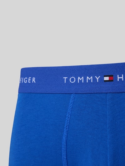 Produktfoto, Boxershorts aus Baumwoll-Mix im 3er-Pack von Tommy Hilfiger in kräftigem Blau, Optik: Unifarben, Skinny-Fit, Label-Schriftzug, Bundabschluss: elastisch, Multipack: 3er-Pack, Materialverarbeitung: Stretch, Material: Baumwoll-Mix