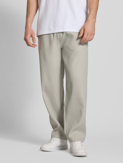 Pegador Sweatpants met plissévouwen, model 'TROY' Lichtgrijs - 4