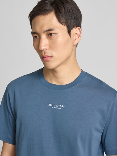 Marc O'Polo Regular Fit T-Shirt aus reiner Baumwolle Blau 3
