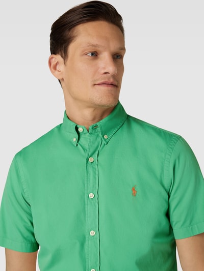 Polo Ralph Lauren Slim fit vrijetijdsoverhemd met halflange mouwen Groen - 3