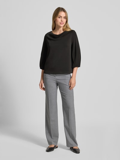 s.Oliver BLACK LABEL  Relaxed fit sweatshirt van modalmix Zwart - 1