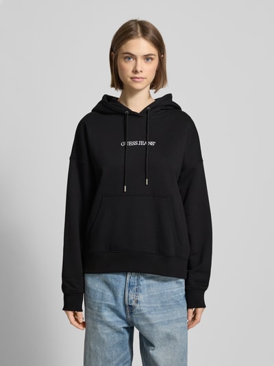 Guess Jeans Oversized Hoodie mit Kapuze Black 4