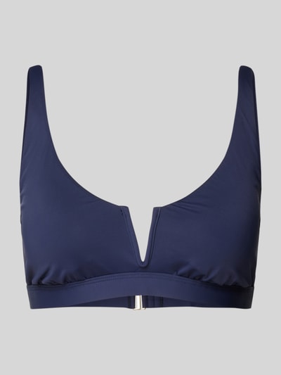 Lauren Ralph Lauren Bikinitop met V-hals, model 'BEACH CLUB' Donkerblauw - 1