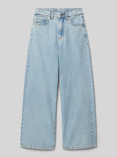 Tom Tailor Wide Leg Jeans aus reiner Baumwolle Hellblau 1