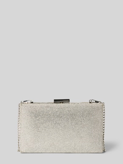 Jake*s Cocktail Clutch met strass-steentjes Zilver - 2