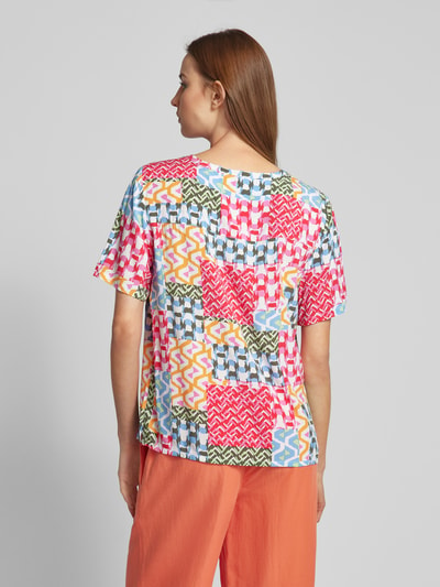 Montego Blouse met motiefmix Rood - 5