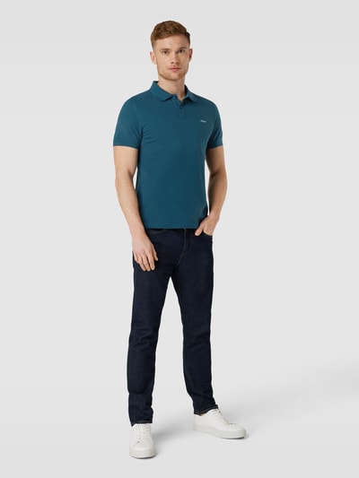 s.Oliver RED LABEL Poloshirt mit Label-Stitching Petrol 1