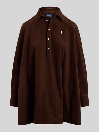 Polo Ralph Lauren Sukienka casualowa o linii a z czystej bawełny Ciemnobrązowy 2