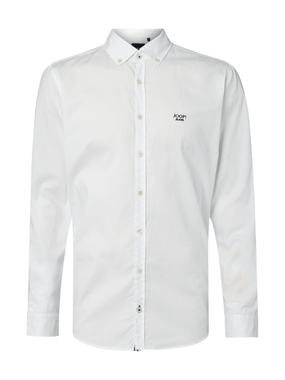 JOOP! Collection Slim Fit Freizeithemd aus Oxford Weiss 1