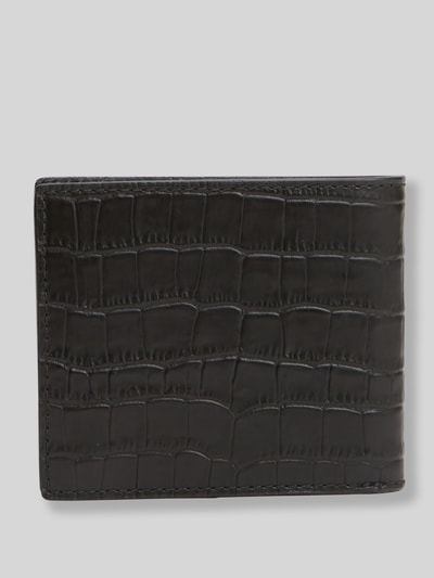 Tommy Hilfiger Portemonnaie aus echtem Leder BLACK 4
