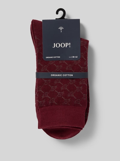 JOOP! Collection Sokken met ribboord in een set van 2 paar Bordeaux - 3