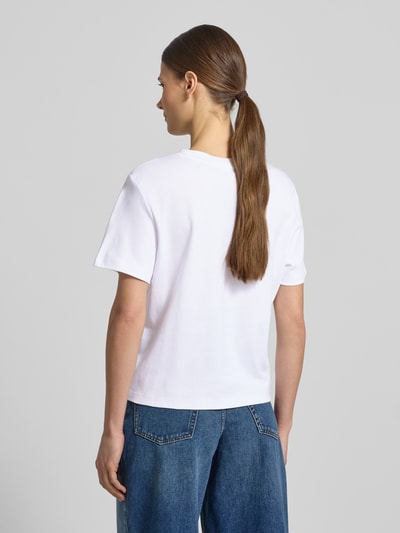 s.Oliver RED LABEL t-shirt o kroju regular fit z czystej bawełny Biały 5
