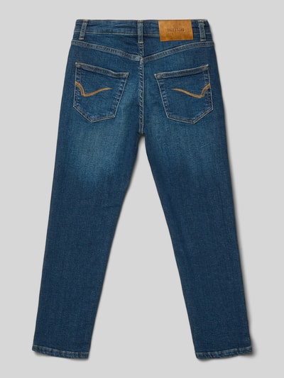 Only & Sons Tapered fit jeans van katoenmix, model 'YOKE' Donkerblauw - 3