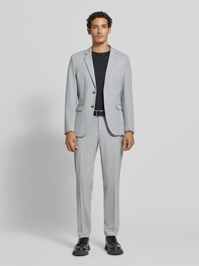 Selected Slim Fit Sakko mit 2-Knopf-Verschluss Hellgrau 1