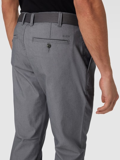 MCNEAL Stoffen slim fit broek met structuurpatroon Middengrijs - 3