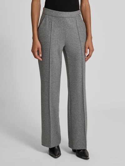 Cambio Regular fit broek met wol, model 'AVA' Middengrijs - 4