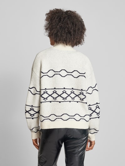 B.Young Gebreide pullover met schipperskraag, model 'BYmassi' Ecru - 5