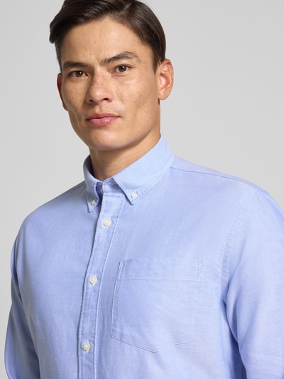 SELECTED HOMME Regular Fit Freizeithemd aus Baumwoll-Mix Modell 'REGRICK' Hellblau 3