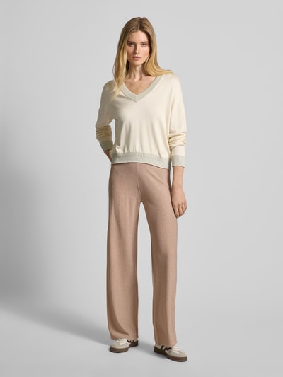 LIU JO SPORT Stoffen broek met elastische band Taupe - 1