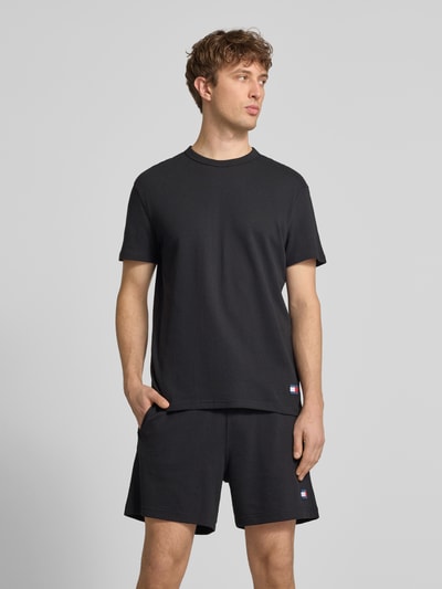 Tommy Jeans Regular Fit T-Shirt aus Baumwoll-Mix Black 4