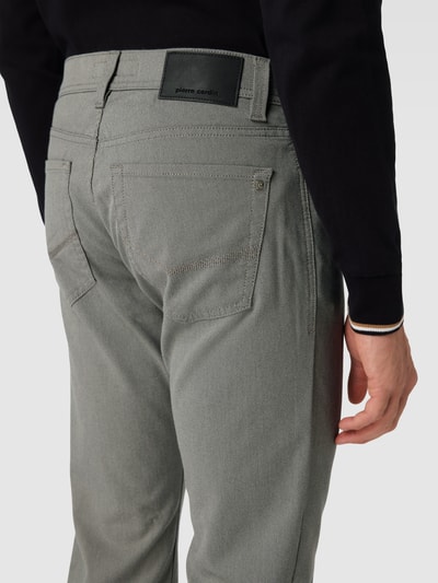 Pierre Cardin Tapered Fit Chino im 5-Pocket-Design Modell 'Lyon' Mittelgrau 3