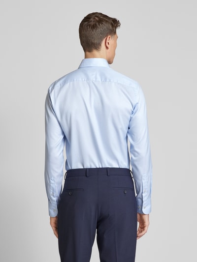 Eterna Slim Fit Business-Hemd mit Haifischkragen Bleu 5