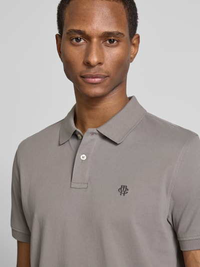 MCNEAL Regular Fit Poloshirt mit Knopfleiste und Label-Stitching Graphit 3