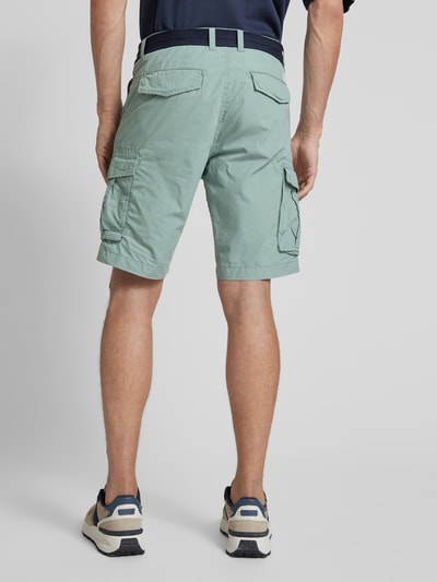 Petrol Regular Fit Cargoshorts mit Gürtel Helltuerkis 5