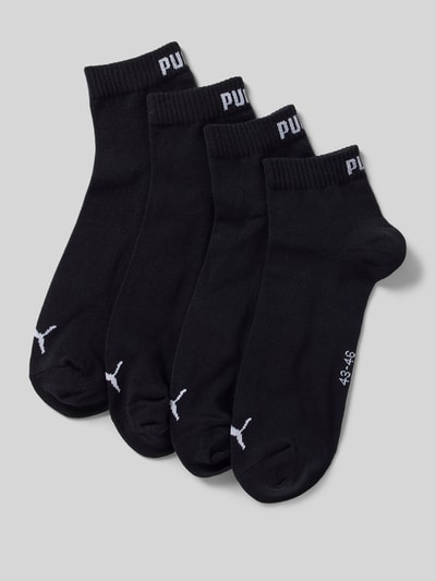 Puma Socken mit Label-Schriftzug im 4er-Pack Black 1