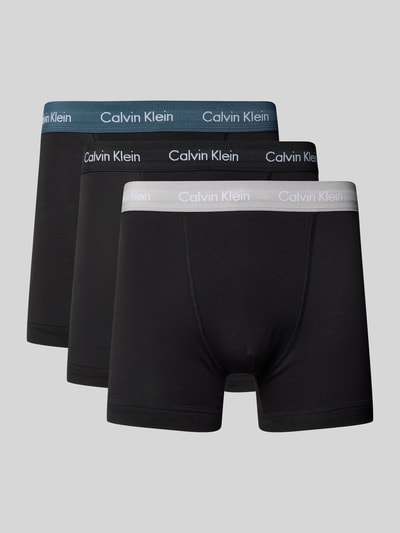 Calvin Klein Underwear Trunks mit Label-Bund im 3er-Pack Black 1