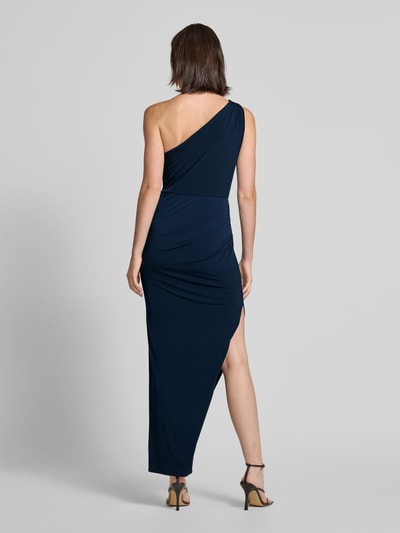 Swing Avondjurk met plooien opzij Marineblauw - 5