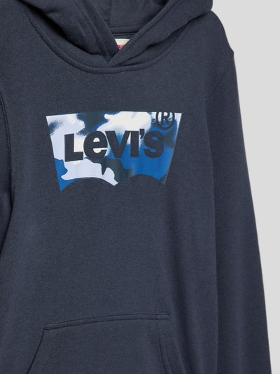 Levi’s® Kids Hoodie mit gerippten Abschlüssen Graphit 2