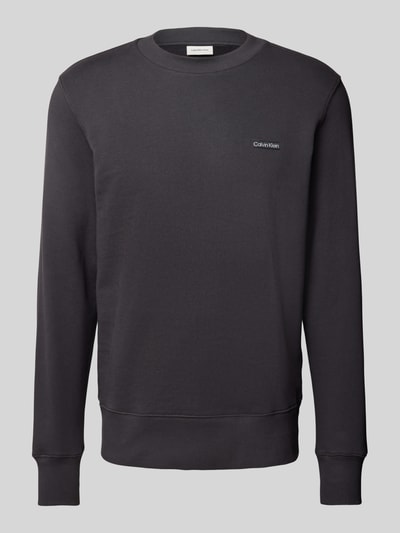 Calvin Klein Jeans Sweatshirt mit Label-Patch Anthrazit 1