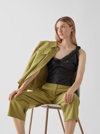 The Mannei Top mit One-Shoulder-Träger Mittelbraun 6