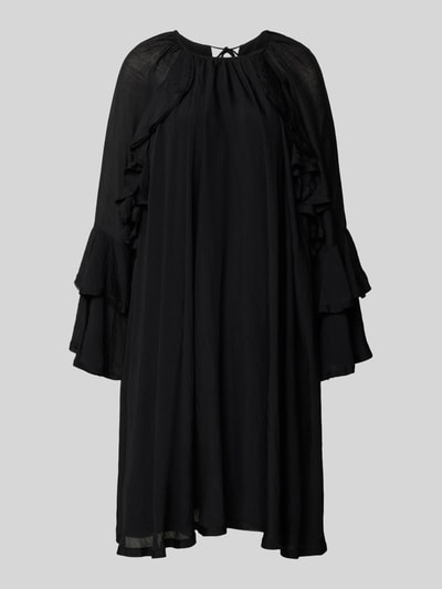 Copenhagen Muse Sukienka o długości do kolan z mieszanki wiskozy model ‘NORMA’ Czarny 2