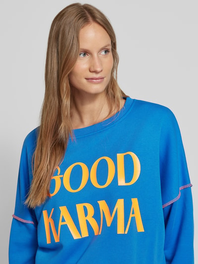 miss goodlife Oversized Sweatshirt mit Label-Print Royal 3