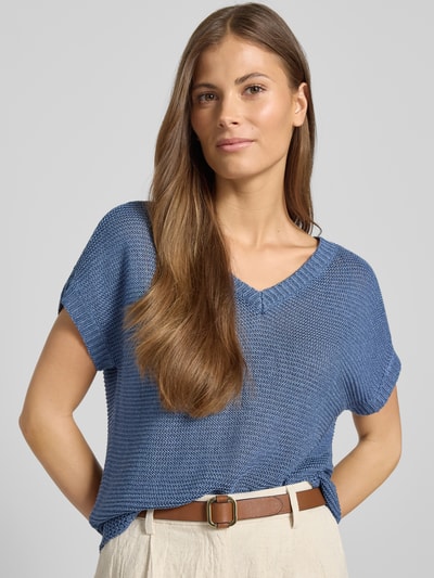Lauren Ralph Lauren Relaxed Fit Pullover aus Leinen-Viskose-Mix Modell 'Emari' Hellblau 3