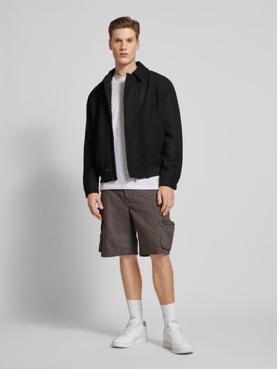 Low Lights Studios Regular Fit Bermudas mit Cargotaschen Mittelgrau 1