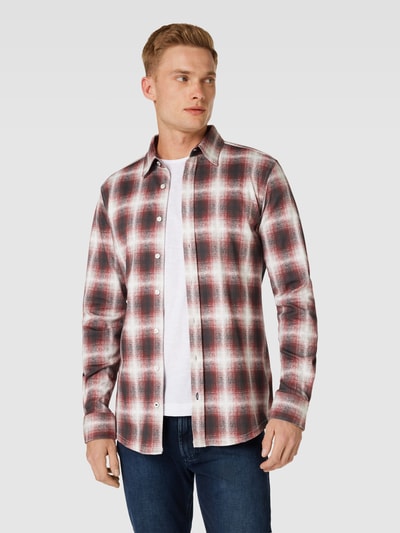 JOOP! JEANS Koszula casualowa ze wzorem w kratkę model ‘Hanson’ Ciemnoczerwony 4